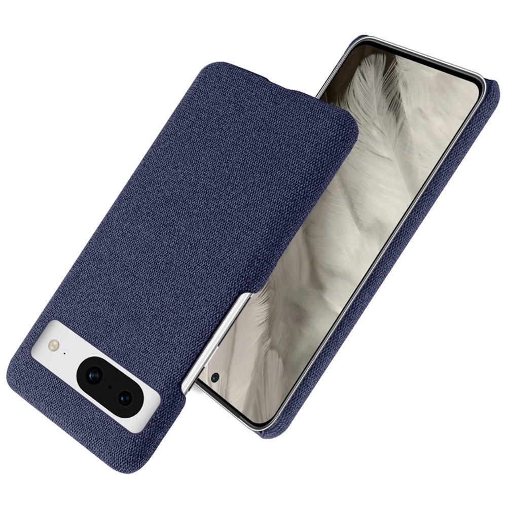 For Google Pixel 8a Case Fabric Cloth+PC Solid Color Design Back Phone Cover For Google Pixel 8a Case Fabric Cloth+PC Solid Color Design Back Phone Cover